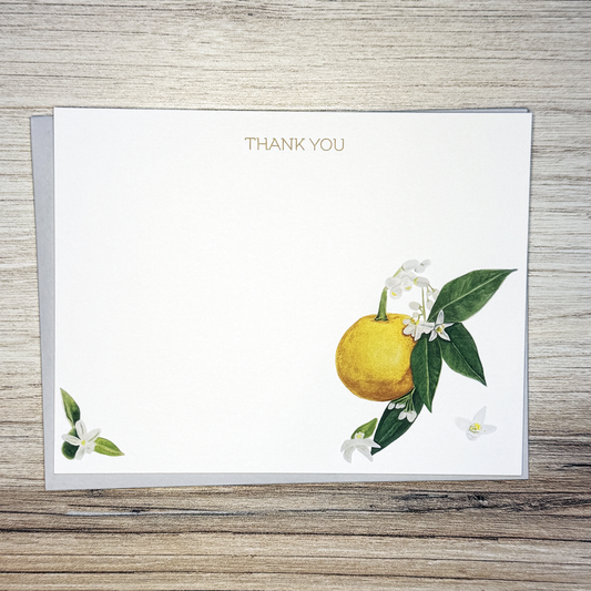 Orange Blossom "Thank You" Card