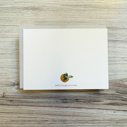 Orange Blossom "Well orange you cute" Card
