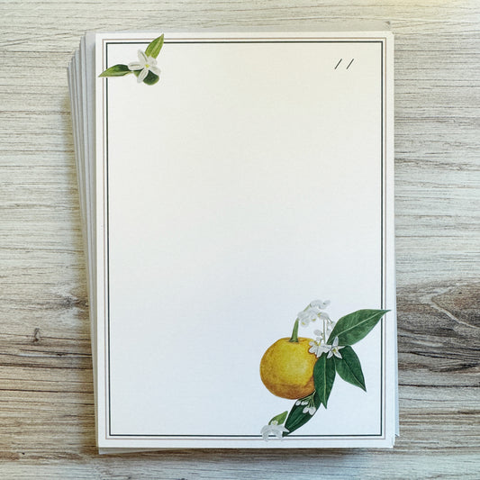 Orange Blossom Stationery Set