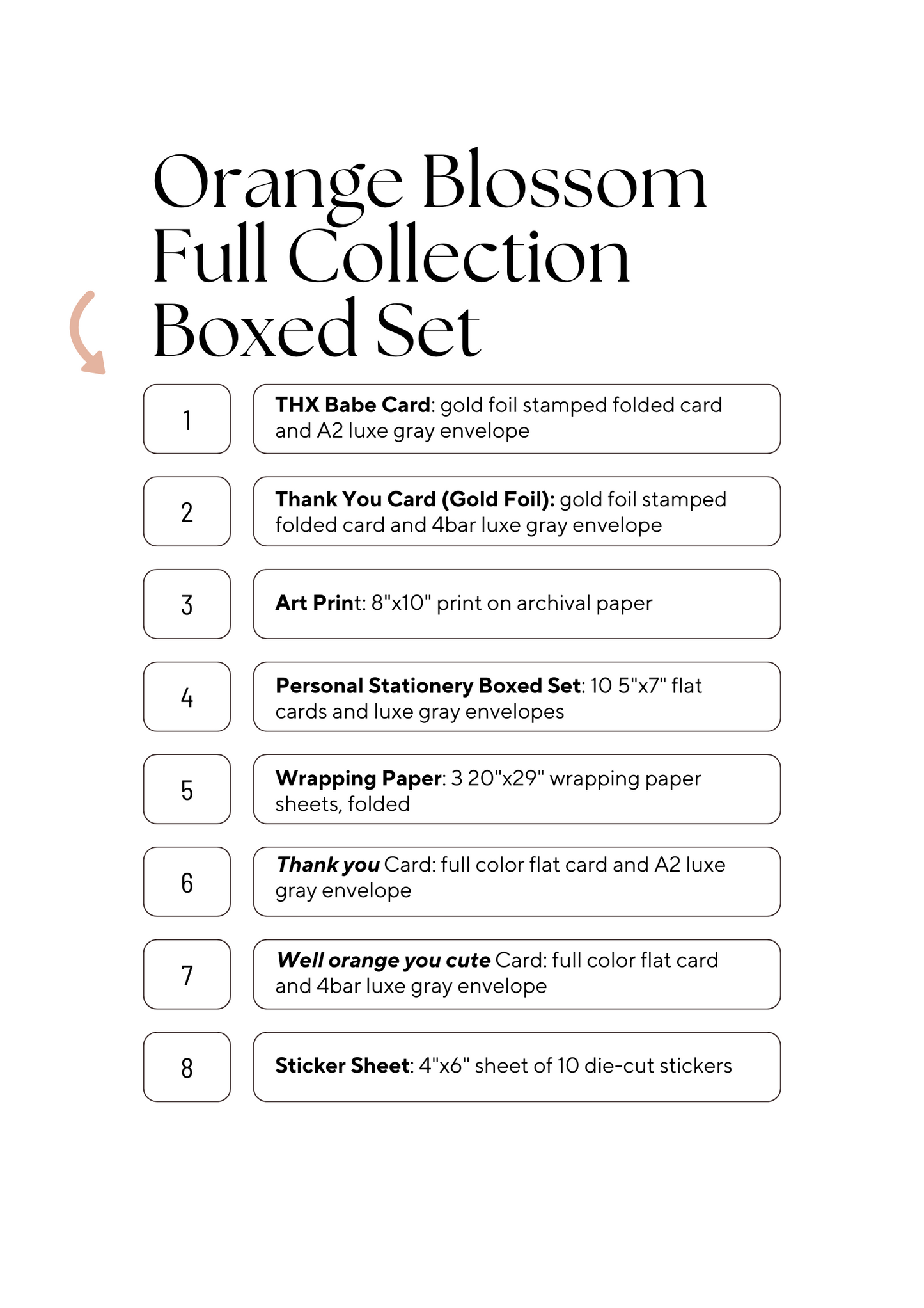 Orange Blossom Full Collection Boxed Set