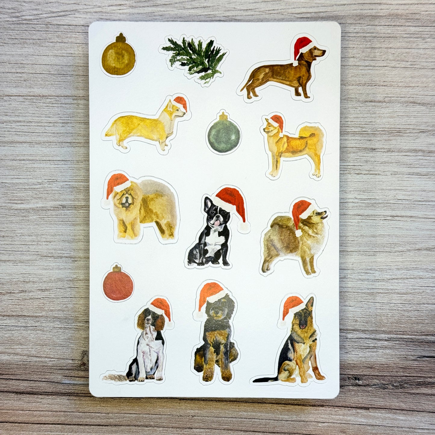 Santa Dogs Stickers