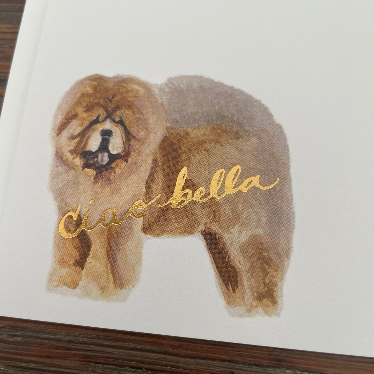Canine Compadres Ciao Bella Flat Card