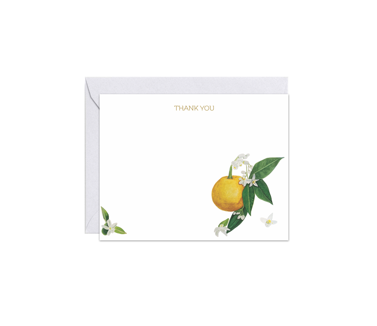 Orange Blossom "Thank You" Card