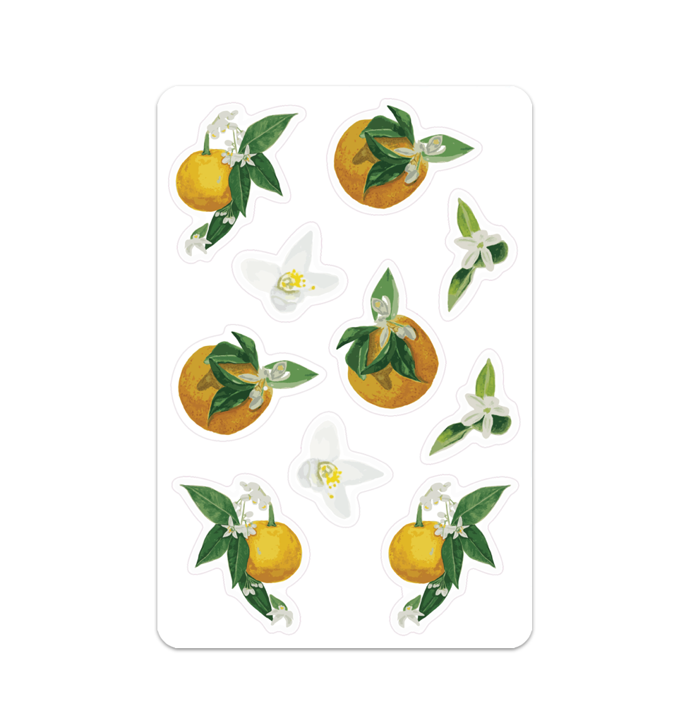 Orange Blossom Stickers